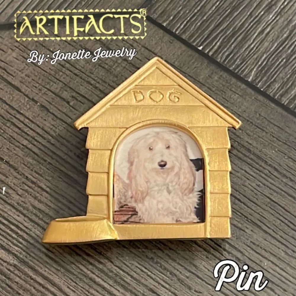 JJ Jonette Jewelry Doghouse Pin Photo Frame